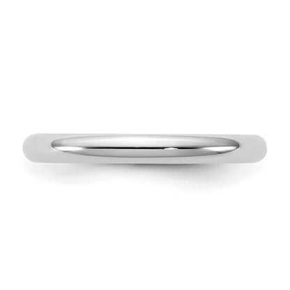 10K Weißgold 10Kw 2,5mm Standard Komfort-Fit Ehering Größe 13,5