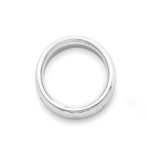 10k Weißgold 3 mm Standardgewicht Ehering mit Komfort-Passform