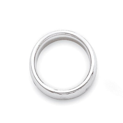 10k Weißgold 3 mm Standardgewicht Ehering mit Komfort-Passform