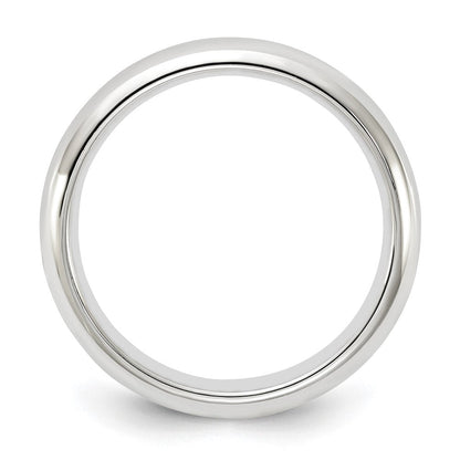 Ehering aus 14K Weißgold, 4 mm, Standardgewicht, Komfort-Passform
