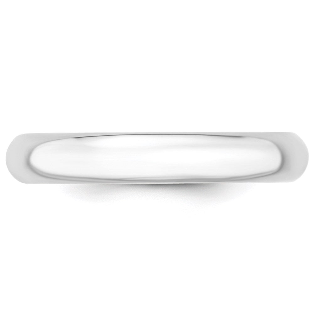 Ehering aus 14K Weißgold, 4 mm, Standardgewicht, Komfort-Passform
