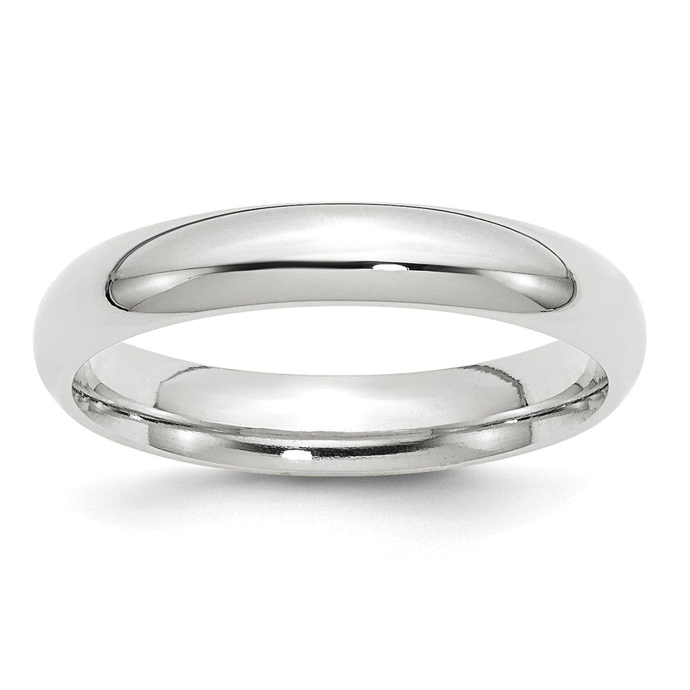 Ehering aus 14K Weißgold, 4 mm, Standardgewicht, Komfort-Passform