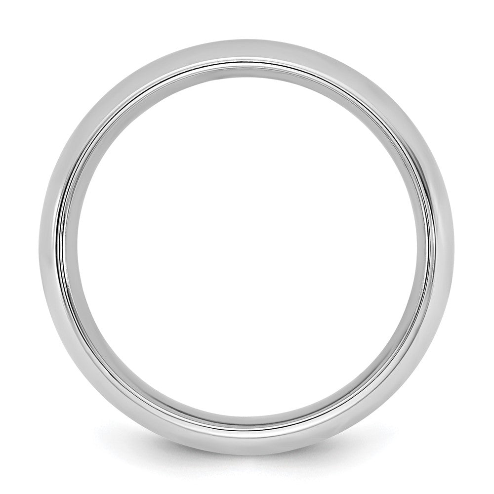 10K Weißgold 10Kw 5,5 mm Standard-Komfortpassform-Ring, Größe 6,5