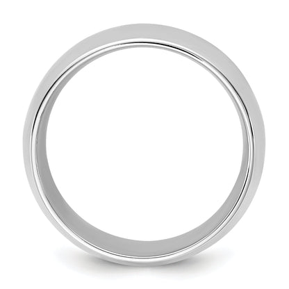 10K Weißgold 10Kw 9 mm Standard Komfort-Fit Ring, Größe 10,5