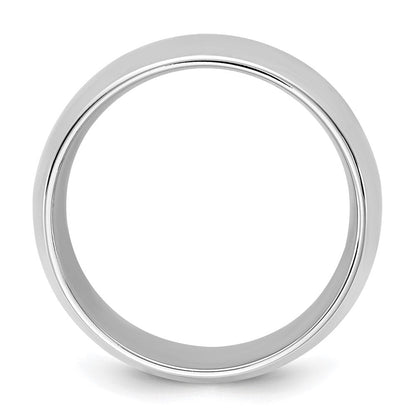 10K Weißgold 10Kw 9 mm Standard-Komfortpassform-Ring Größe 6