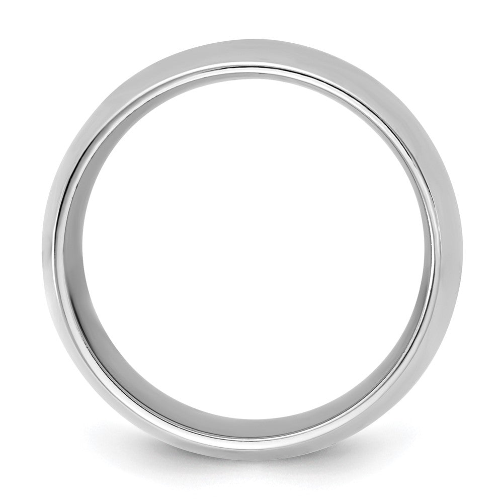 10K Weißgold 10Kw 10mm Standard-Komfort-Ring, Größe 5