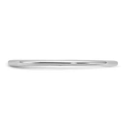 10K Weißgold 10Kw 1mm Leichtgewicht Komfort-Fit Ring Größe 8,5