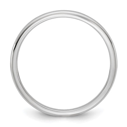 10K Weißgold 10Kw 1,5mm leichter Komfort-Fit-Ring, Größe 8,5