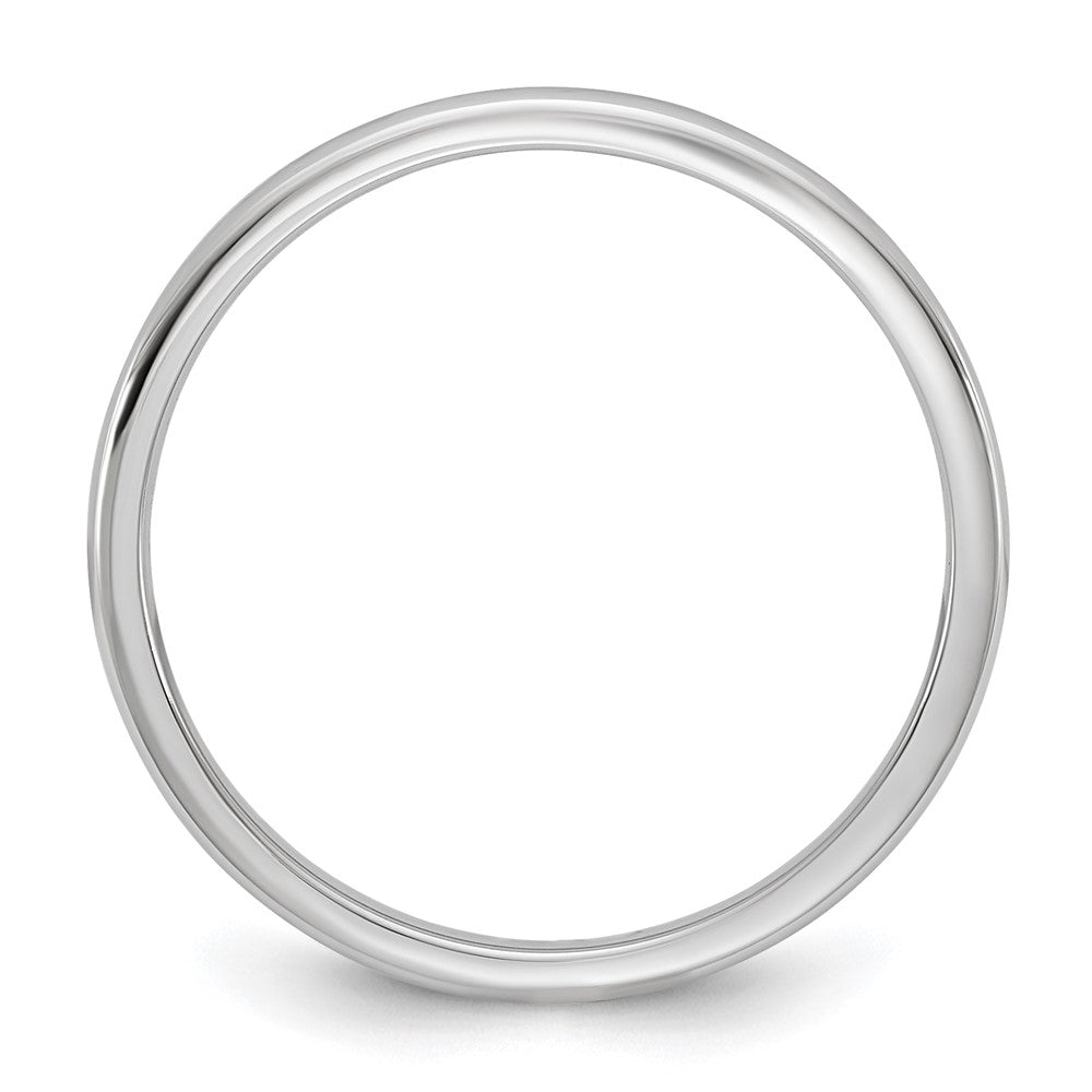 10K Weißgold 10Kw 1,5 mm leichter Komfort-Fit-Ring Größe 14