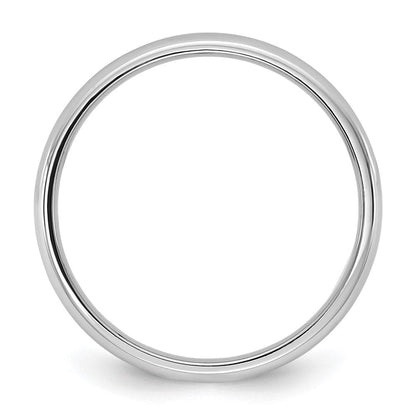 10K Weißgold 10Kw 2,5 mm leichter Komfort-Fit-Ring, Größe 6