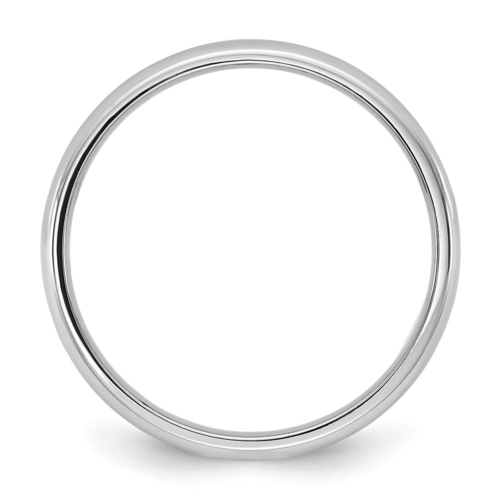 10K Weißgold 10Kw 2,5mm leichter Komfort-Fit-Ring, Größe 7,5