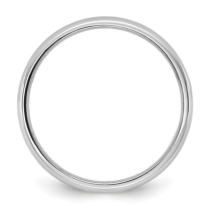 14K Weißgold 2,5 mm leichter Ehering mit Komfort-Passform
