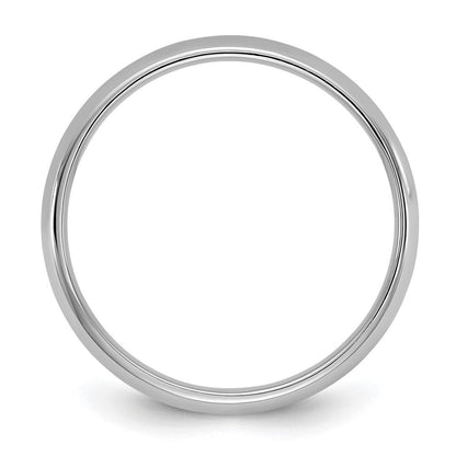 10K Weißgold 10Kw 3,5mm Leichter Komfort-Fit-Ring, Größe 12,5