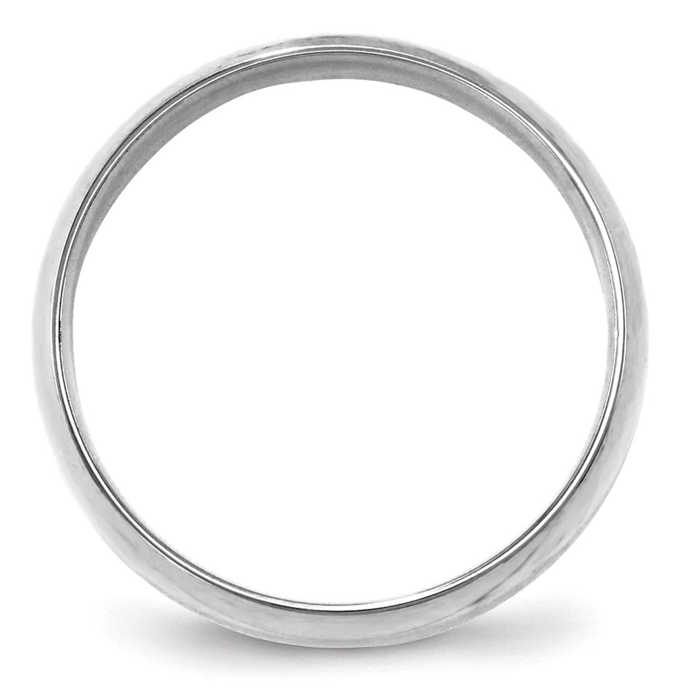 10K Weißgold 6 mm Leichter Ehering mit Komfort-Passform