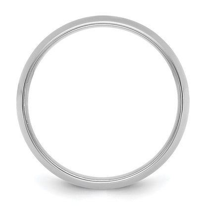 10K Weißgold 10Kw 6,5mm Leichtgewicht Komfort-Fit Ring Größe 10