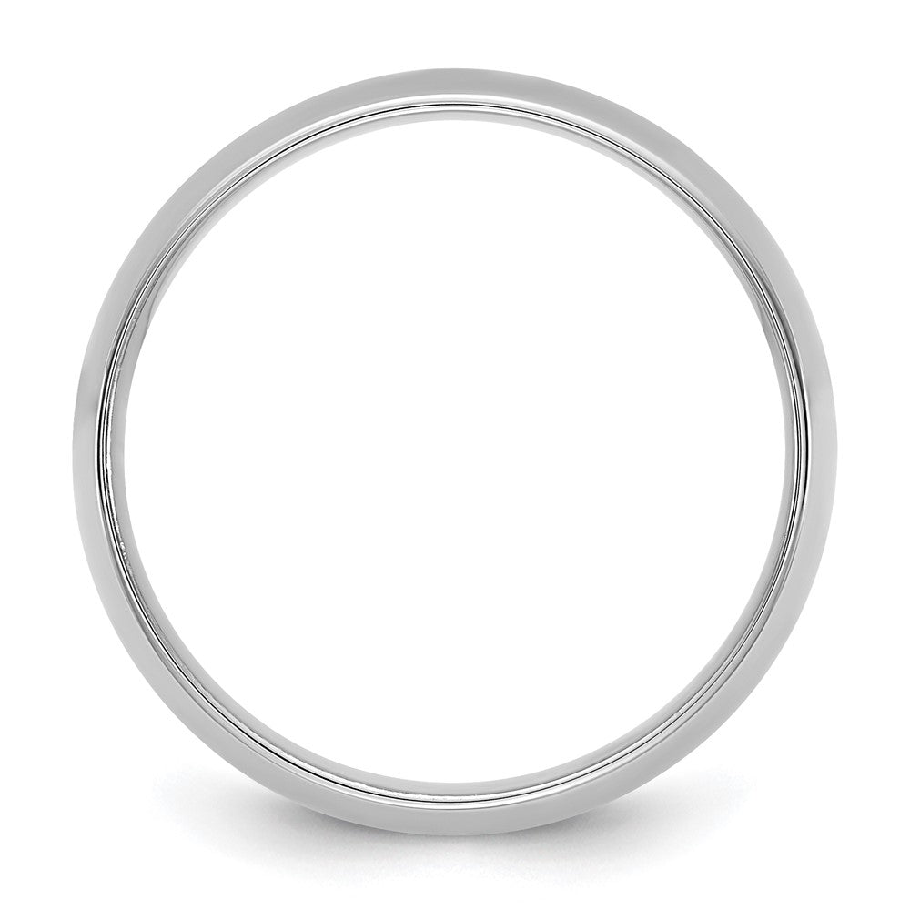 10K Weißgold 10Kw 6,5mm leichtgewichtiger Komfort-Ring, Größe 11,5