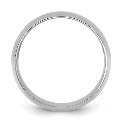 10K Weißgold 10Kw 10mm leichter Komfort-Fit-Ring, Größe 5