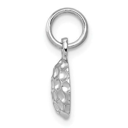 14K Weißgold Golf Kugel Charm