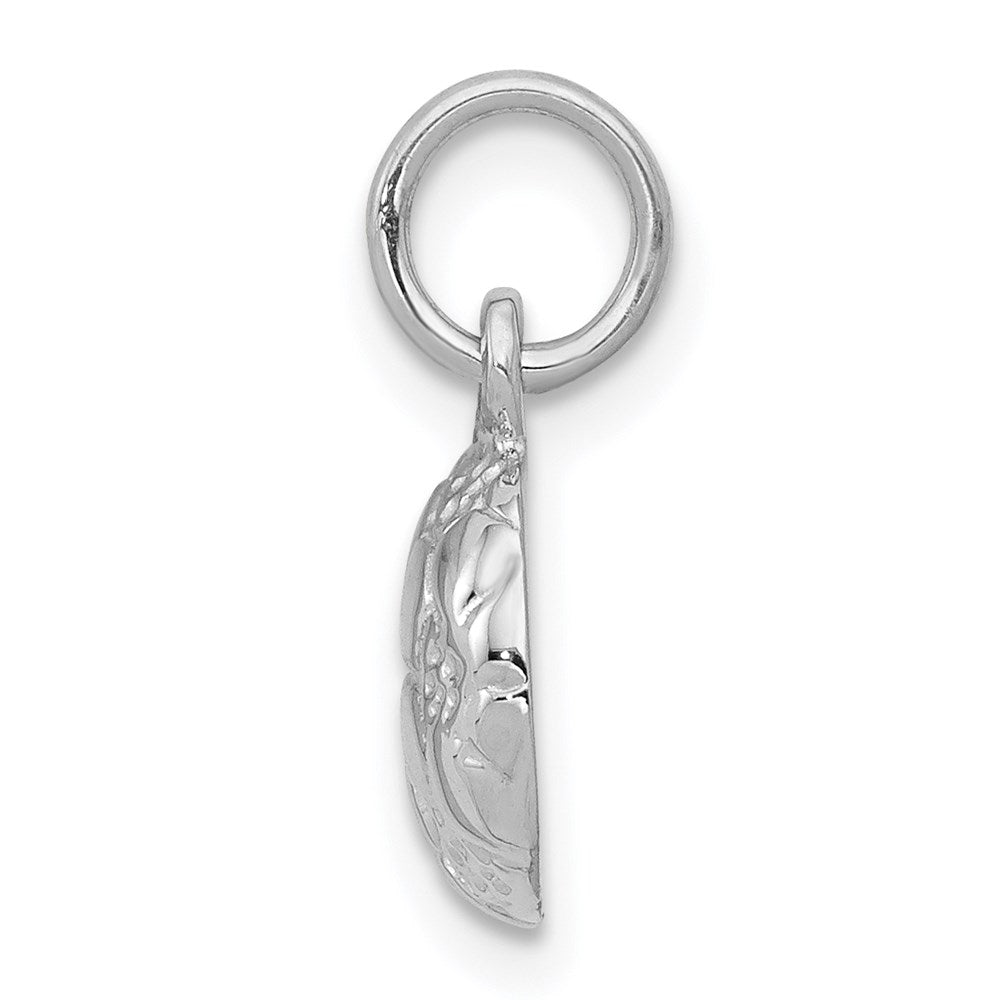 14K Weißgold Fußball Kugel Charm