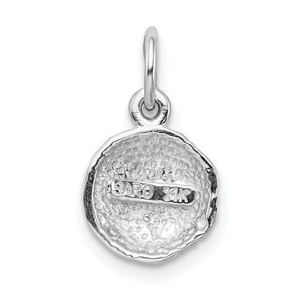 14K Weißgold Fußball Kugel Charm
