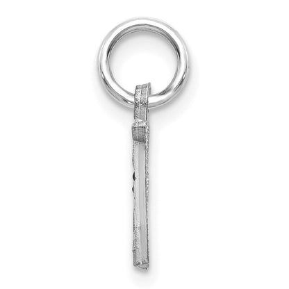 14K Weißgold 14kw Diamantiert Buchstabe A Initiale Charm