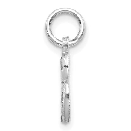 14K Weißgold 14kw Diamantiert Buchstabe B Initiale Charm