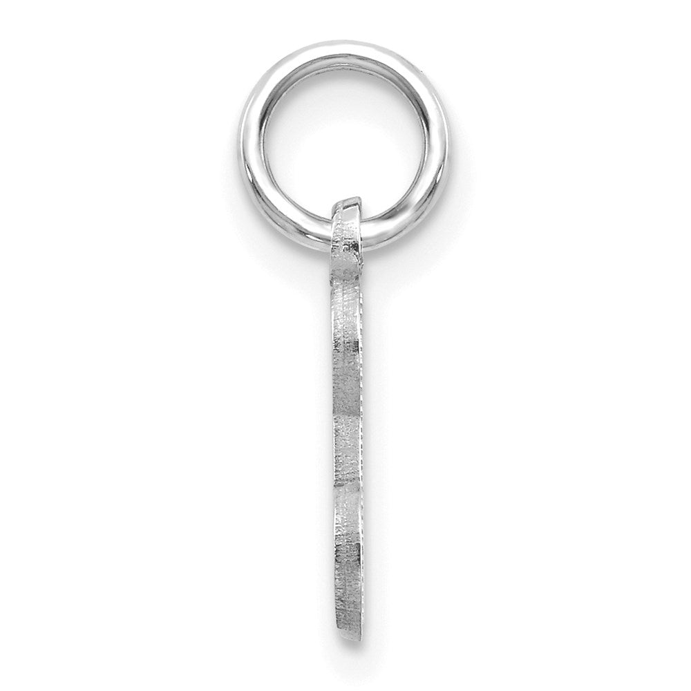 14K Weißgold 14kw Diamantiert Buchstabe E Initiale Charm
