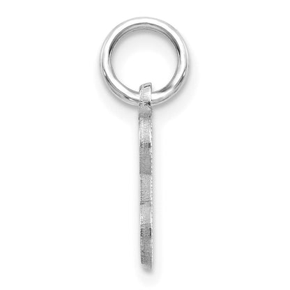 14K Weißgold 14kw Diamantiert Buchstabe E Initiale Charm