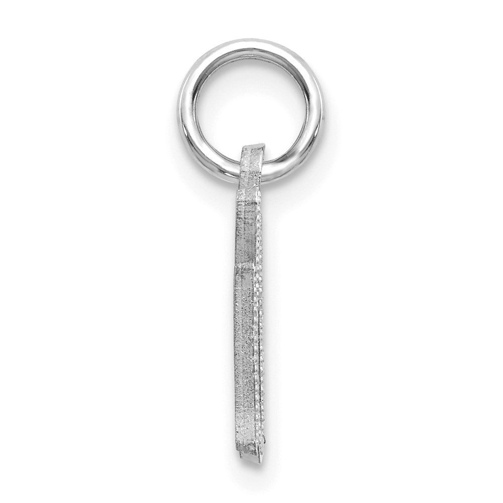 14K Weißgold 14kw Diamantiert Buchstabe G Initiale Charm