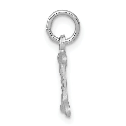 14K Weißgold 14kw Diamantiert Buchstabe I Initiale Charm