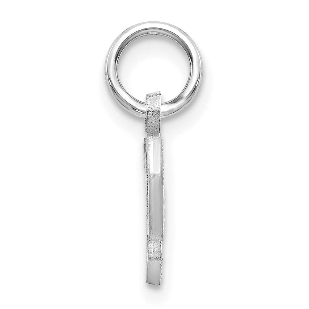 14K Weißgold 14kw Diamantiert Buchstabe P Initiale Charm