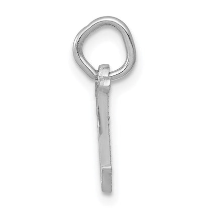 14K Weißgold 14kw Diamantiert Buchstabe W Initiale Charm