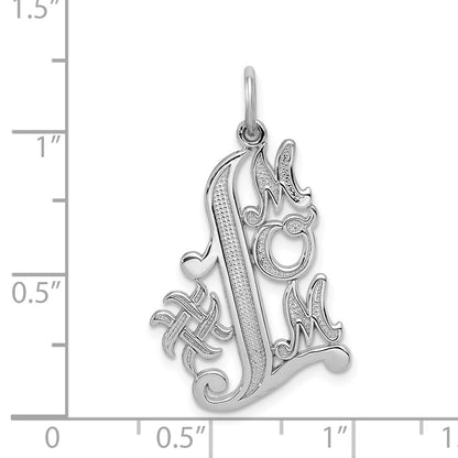14K Weißgold "#1 Mom" Charm