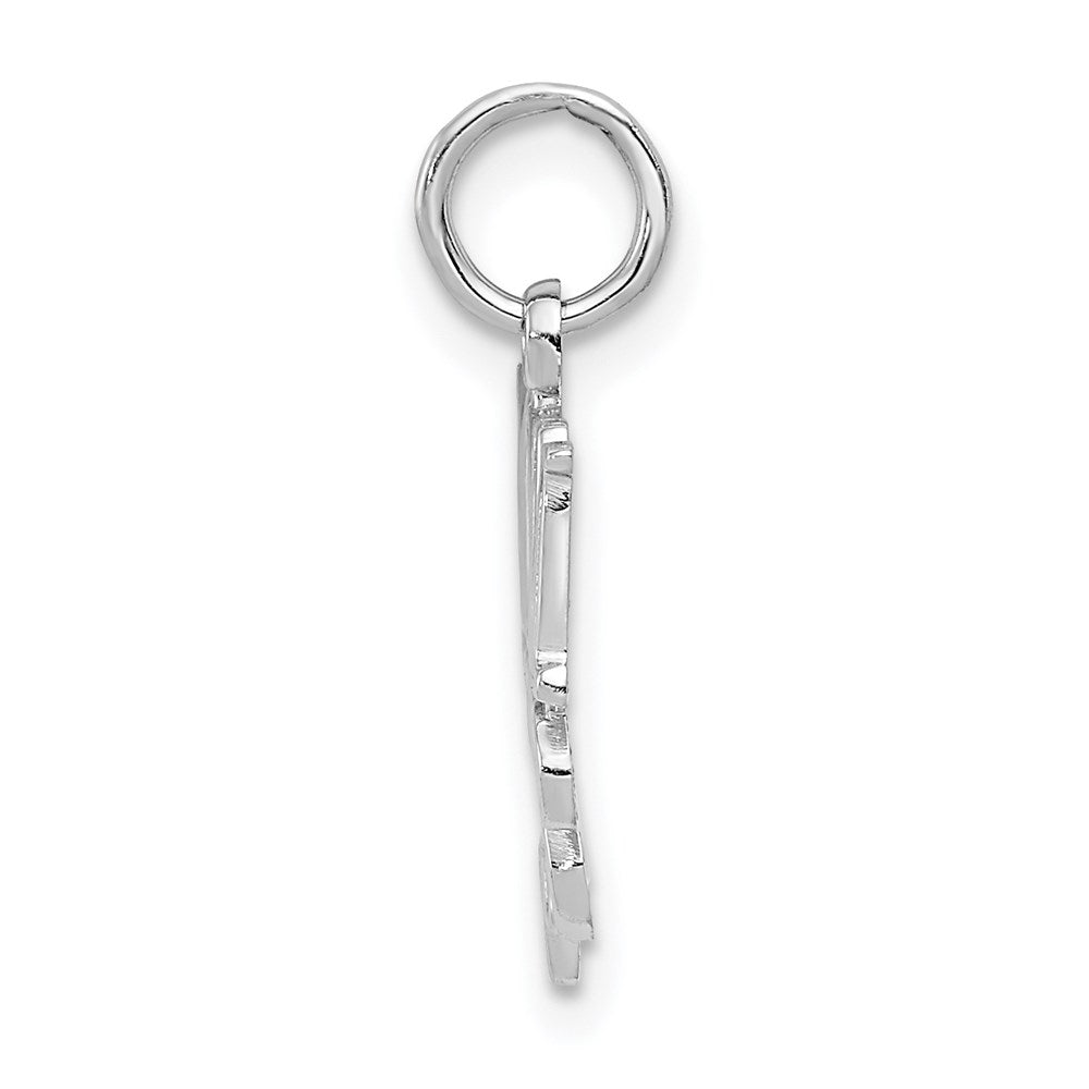 14K Weißgold Mama Charm