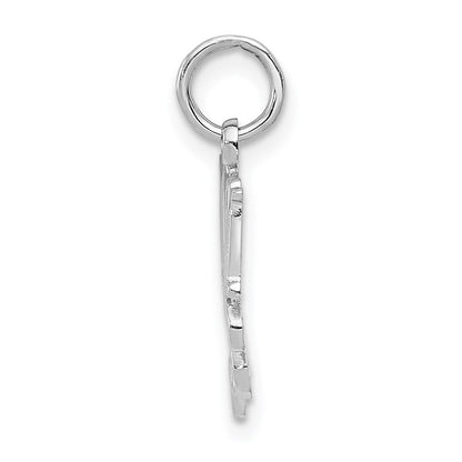 14K Weißgold Mama Charm
