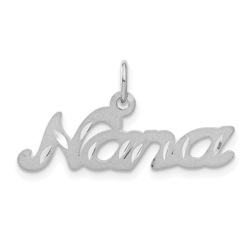14K Weißgold Satin NANA Charm