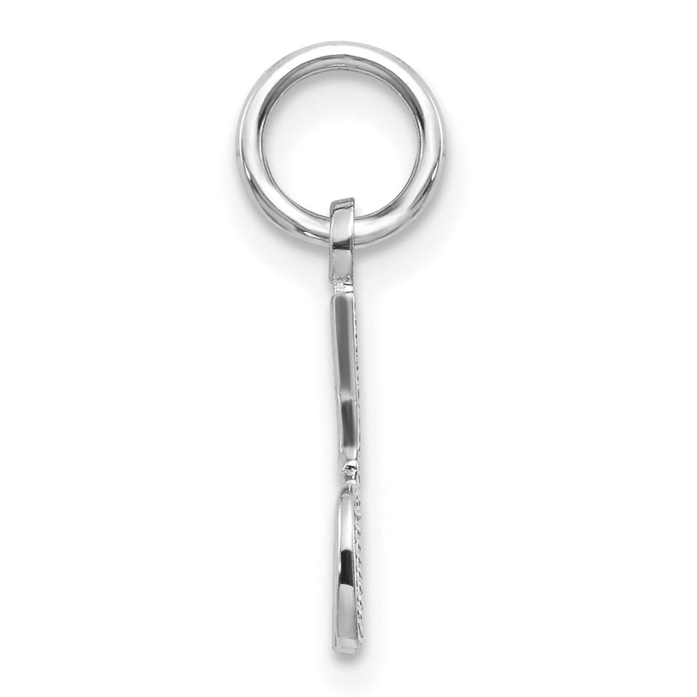 14K Weißgold #1 Dad Charm