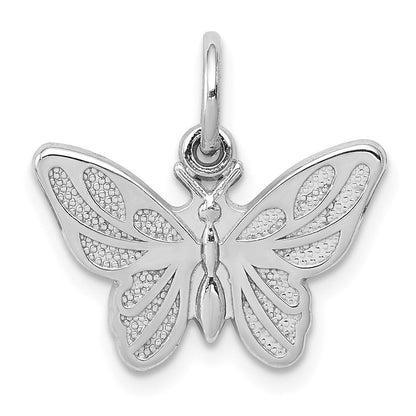 14K Weißgold Schmetterling Charm
