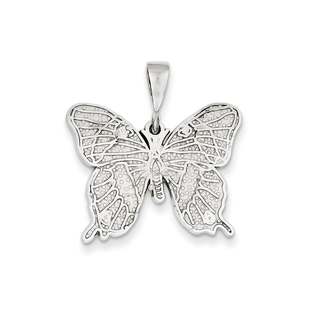 14K Weißgold Schmetterling-Charm