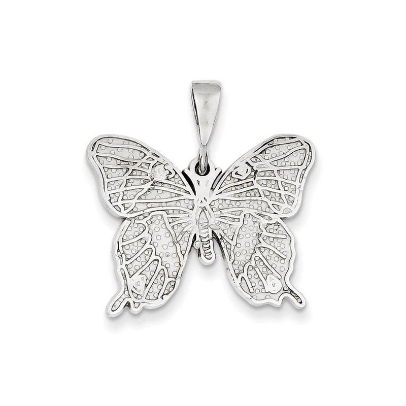 14K Weißgold Schmetterling-Charm