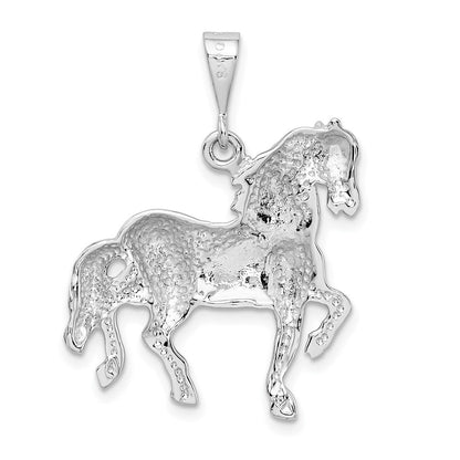 14K Weißgold Pferd Charm