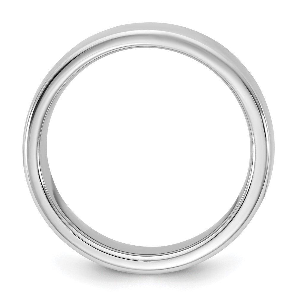 14K Weißgold 5,5mm Europäischer Komfortpassform-Ehering