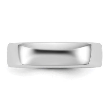 14K Weißgold 5,5mm Europäischer Komfortpassform-Ehering