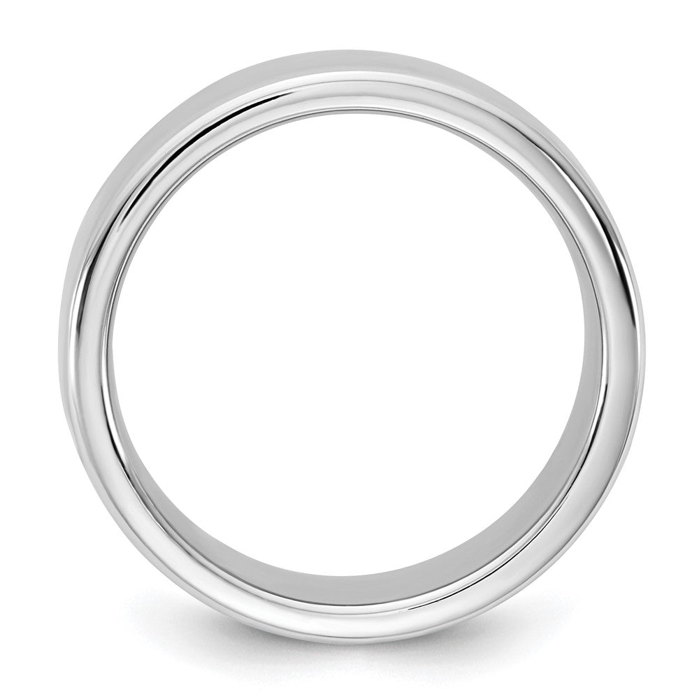 14K Weißgold 7mm Europäischer Komfort-Fit Ehering