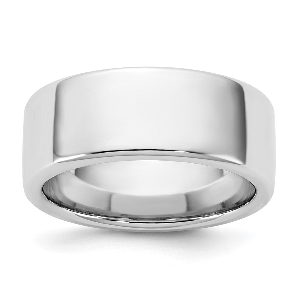 14K Weißgold 8mm Europäischer Komfortpassung Ehering