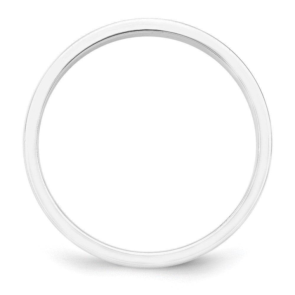 14K Gelbgold Weißgold 5 mm flacher Ehering