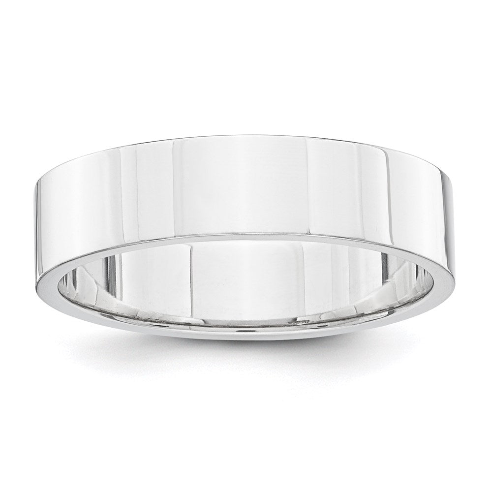 14K Gelbgold Weißgold 5 mm flacher Ehering