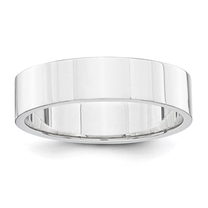 14K Gelbgold Weißgold 5 mm flacher Ehering