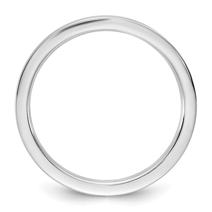 10K Weißgold 10Kw 1,5mm Standard Flacher Komfort-Fit-Ring Größe 11,5