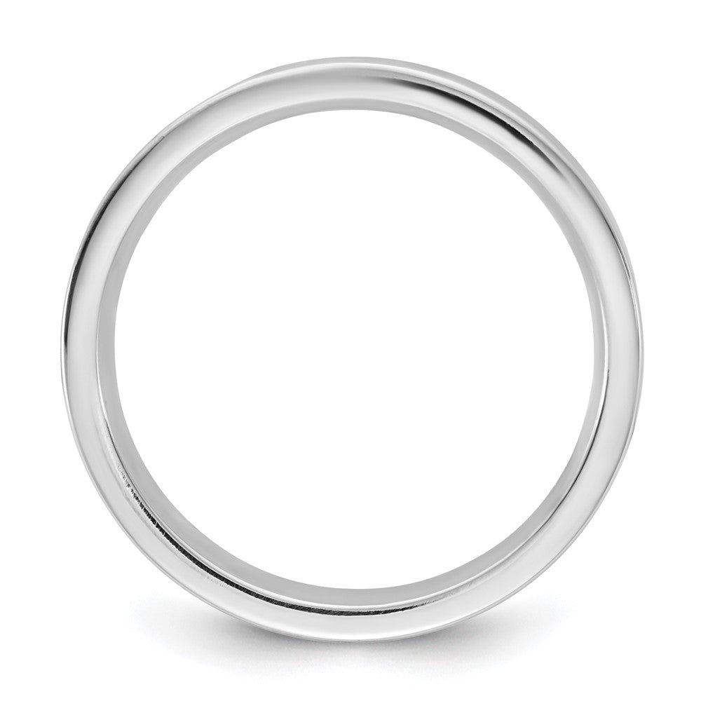 10K Weißgold 10Kw 3,5mm Standard Flacher Komfort-Fit-Ring Größe 12